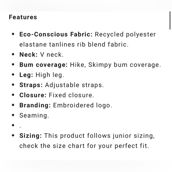 Billabong One Piece Bathing Suit - Picture 5 of 5